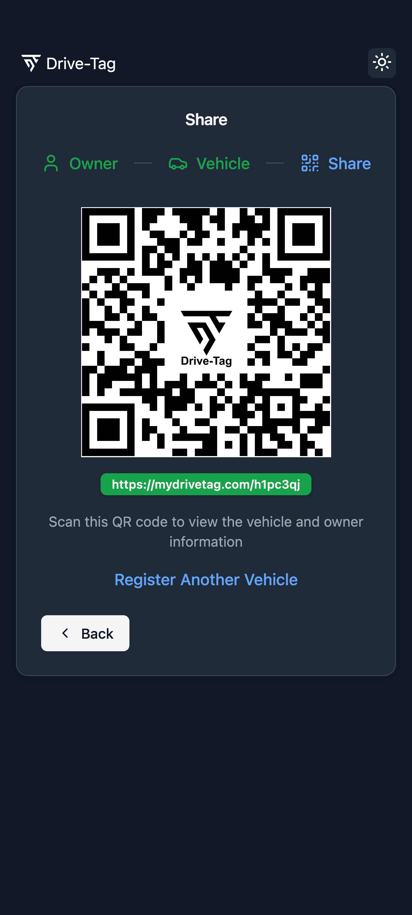 Drive-Tag — Shareable QR code that helps civilians screenshot 3
