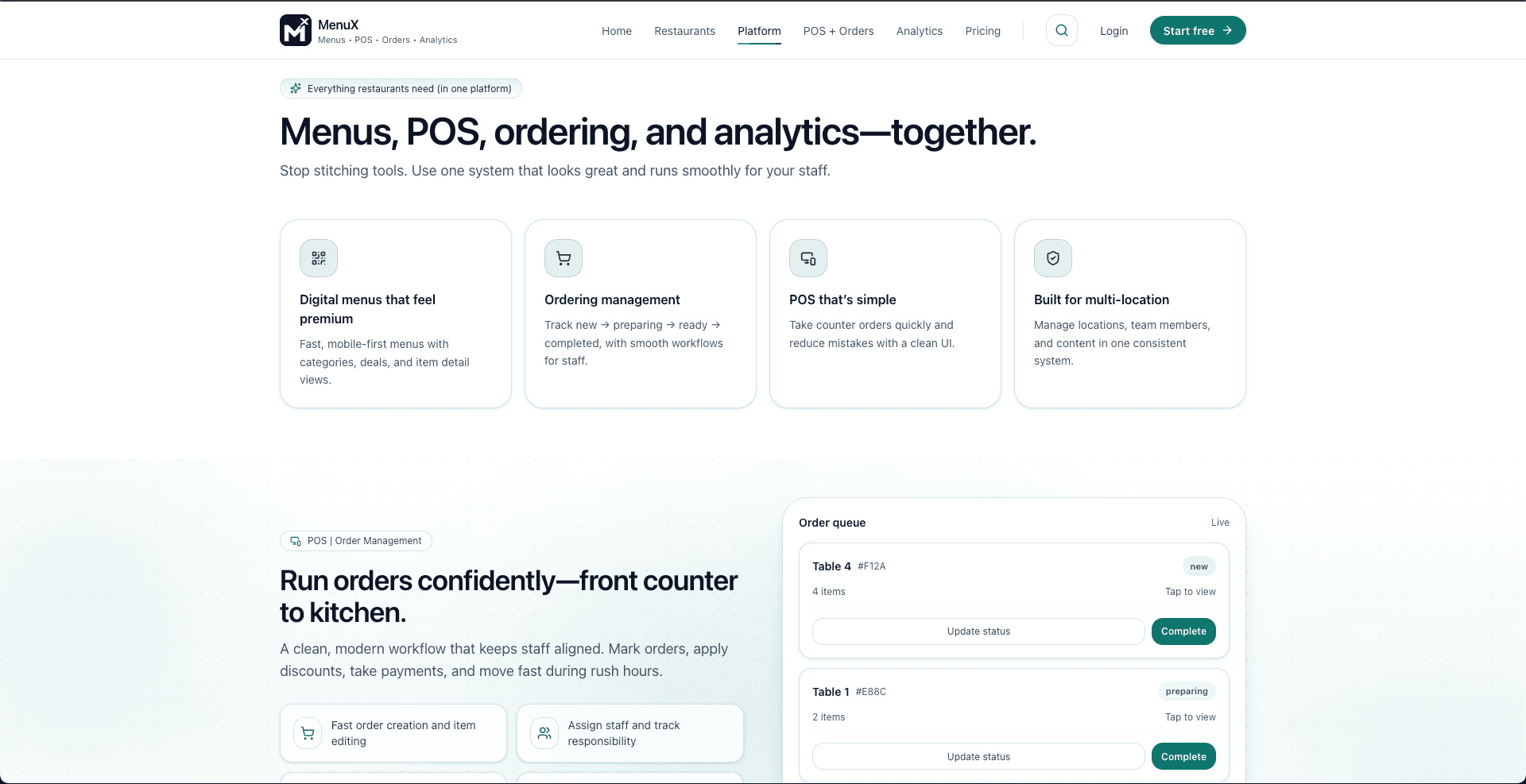 Menux — All-in-one restaurant manager screenshot 3