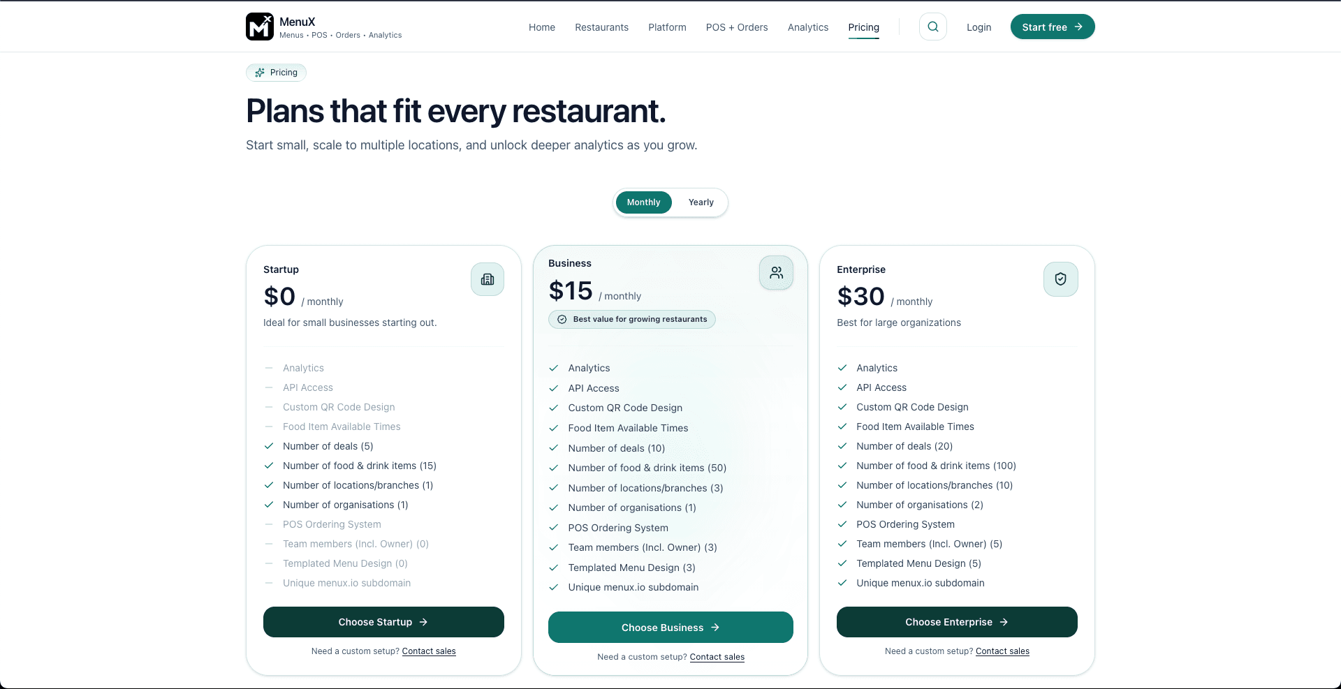 Menux — All-in-one restaurant manager screenshot 6