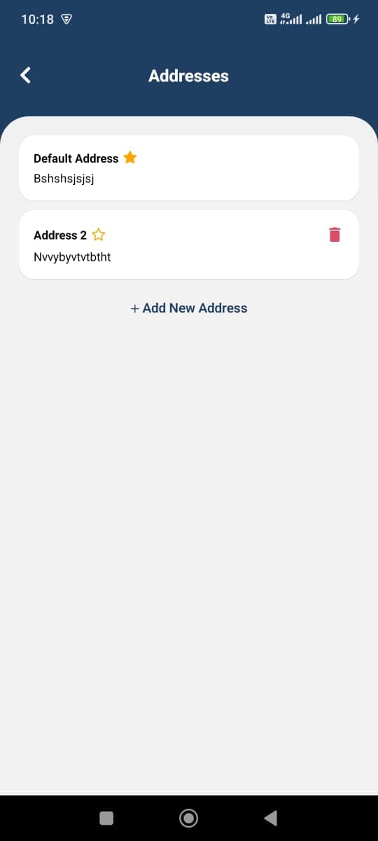 Klenit mobile app, interface screen 6