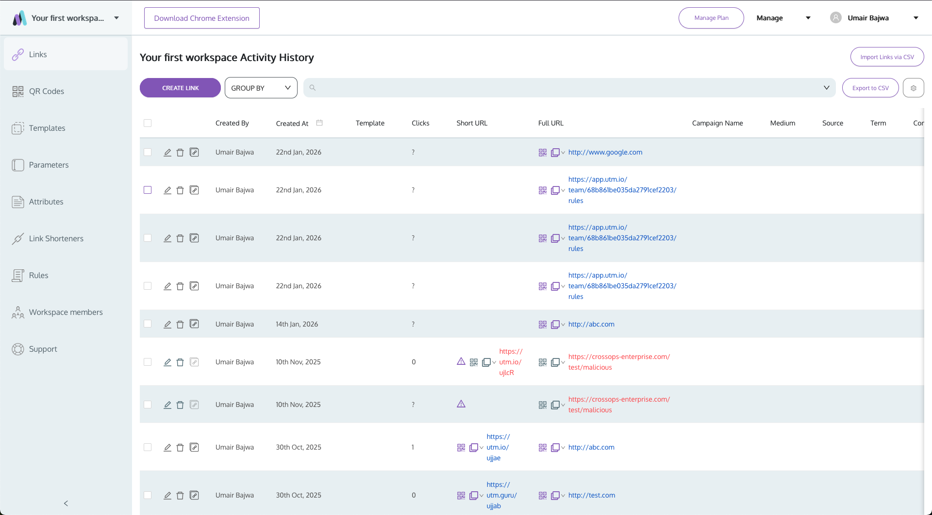 UTM.io — Build consistent UTMs across your team screenshot 2